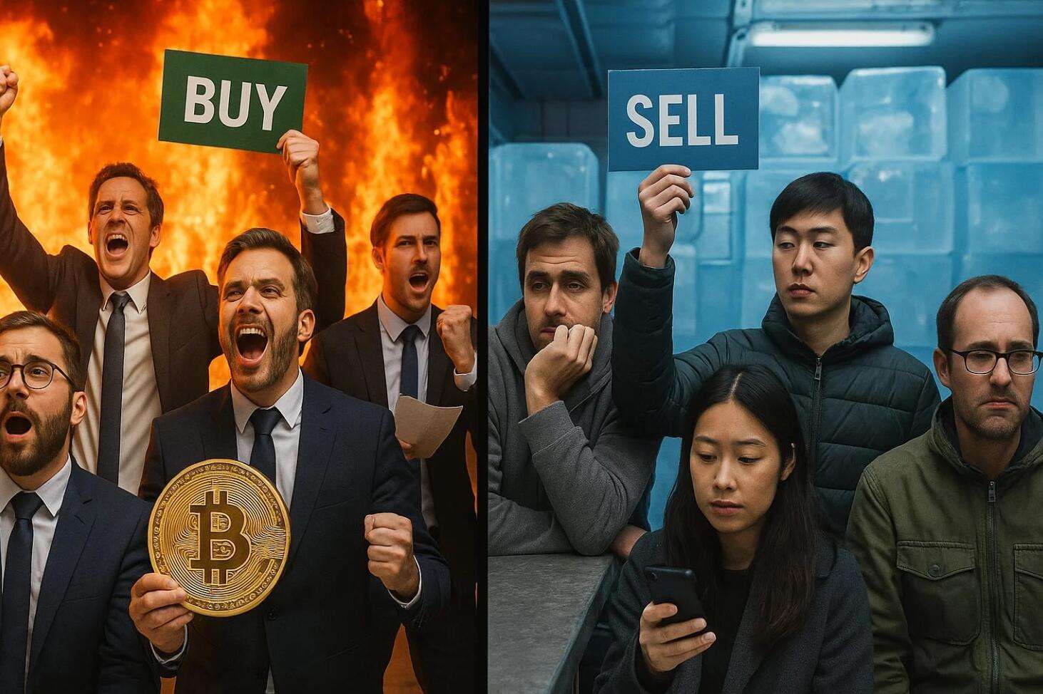 机构抢购比特币，散户情绪冷淡