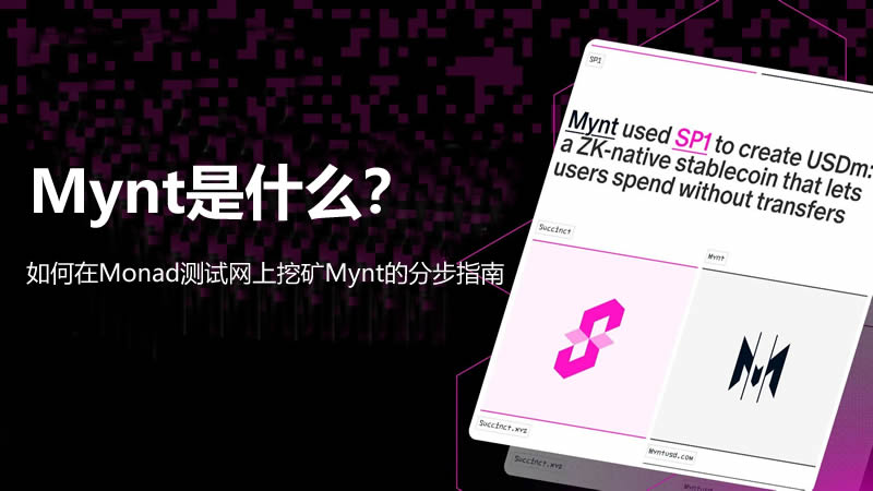 Mynt是什么？Monad测试网挖矿Mynt