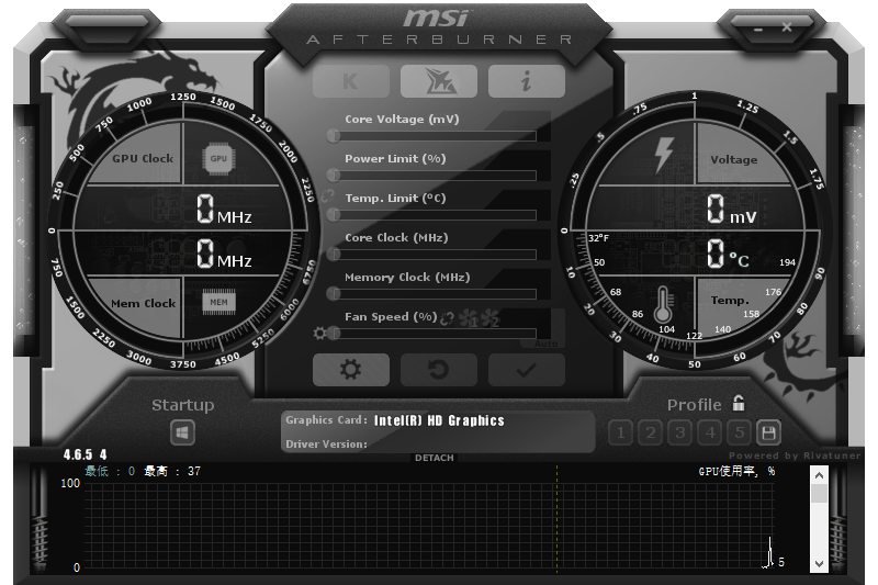 MSI Afterburner64位4.6.5下载 MSI Afterburner64位4.6.5下载