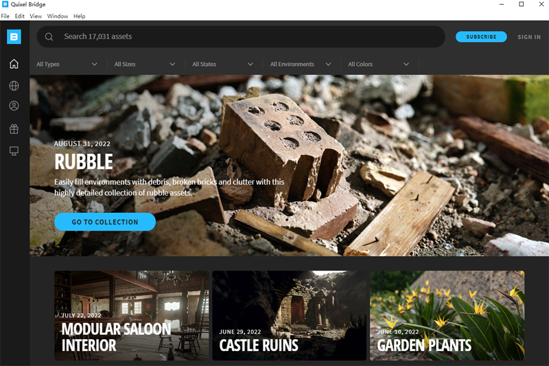 Quixel Bridge64位2022.0.6下载 Quixel Bridge64位2022.0.6下载