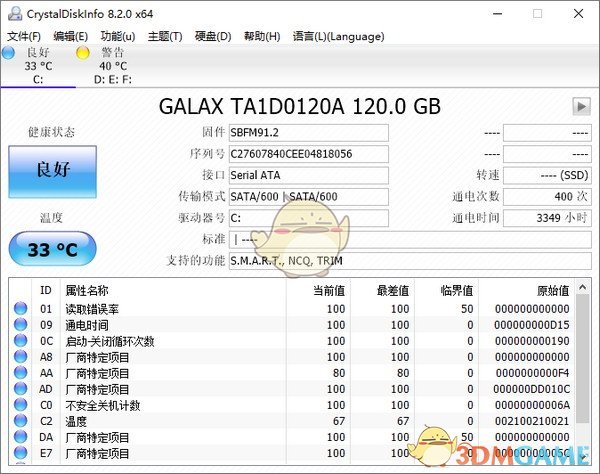 硬盘信息检测工具(CrystalDiskInfo)下载