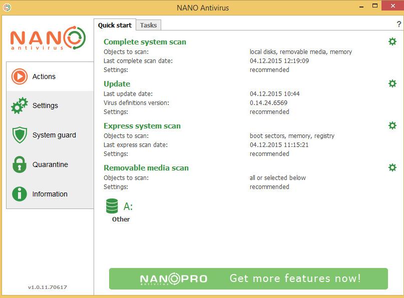 NANO AntiVirusv1.0.134.9038下载