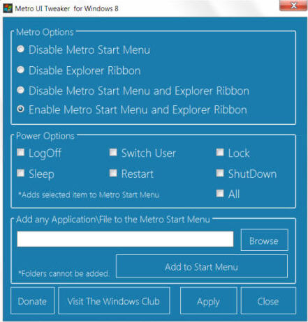 Metro UI Tweaker Tool1.0