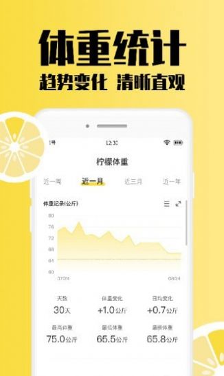 柠檬体重记录app手机版下载图片1