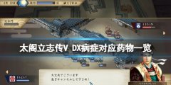 太阁立志传V DX病症对应药物一览 各病症用什么药物