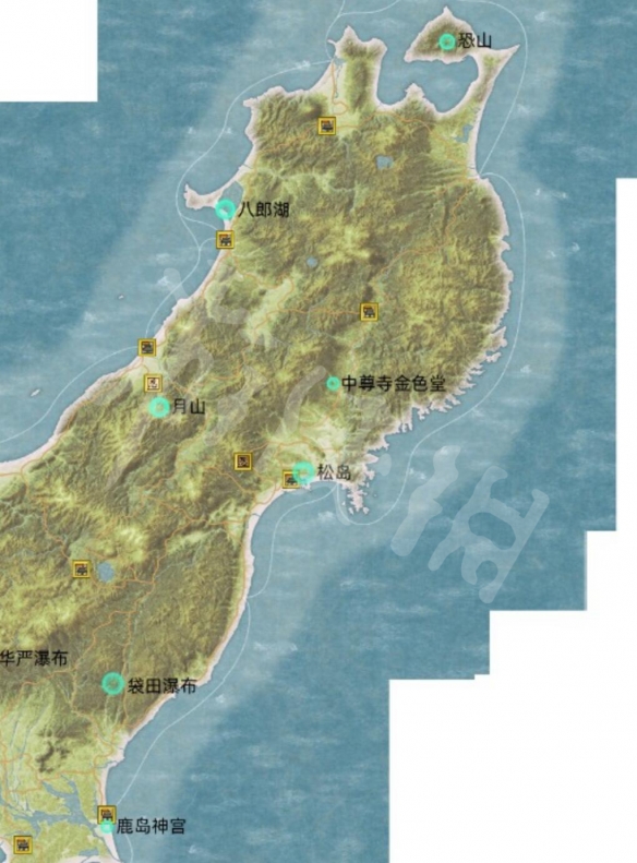 太阁立志传5DX32处名胜位置大全 全名胜位置介绍