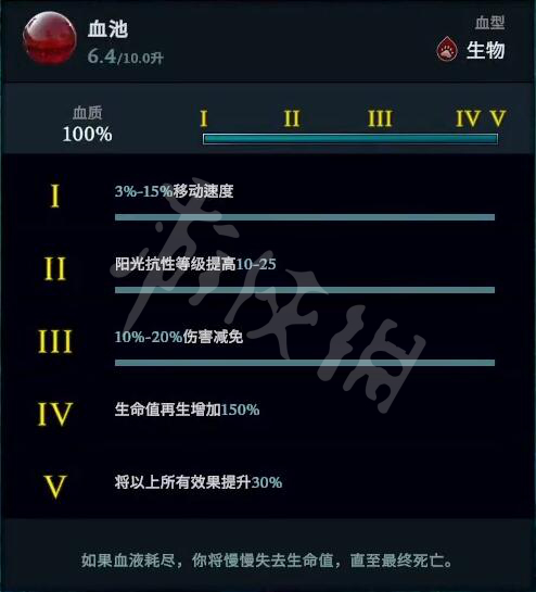 吸血鬼崛起血质怎么提升 vrising100%血质方法