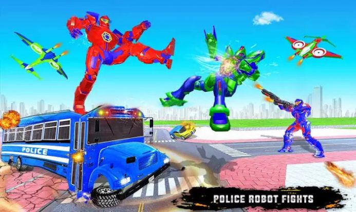 警车机器人汽车游戏手机版图片1