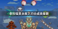 《泰拉瑞亚》永夜之刃合成表2022 永夜之刃合成表最新