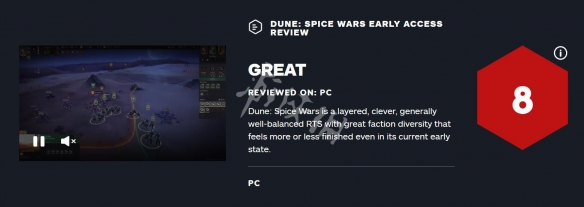 《沙丘香料战役》ign评分高吗 ign评分与评价一览