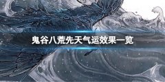 《鬼谷八荒》先天气运有哪些？先天气运效果一览