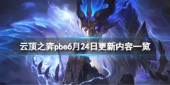 云顶之弈pbe6月24日更新了什么 pbe6月24日更新内容一览