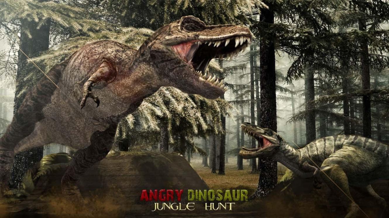 愤怒恐龙猎人霸王龙游戏安卓中文版（Angry Dinosaur Jungle Attack ）图片1