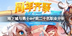 地下城与勇士110职业排名是什么 dnf前二十名职业分析