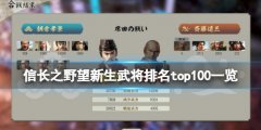 信长之野望新生武将数据图鉴大全 武将排名top100一览