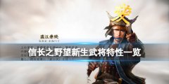 信长之野望新生武将特性一览 部分武将特性介绍