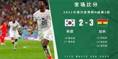 卡塔尔世界杯加纳3比2击败韩国-