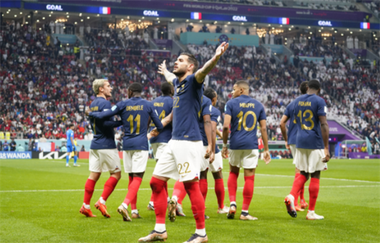 世界杯-特奥穆阿尼破门-法国2-0摩洛哥杀进决赛